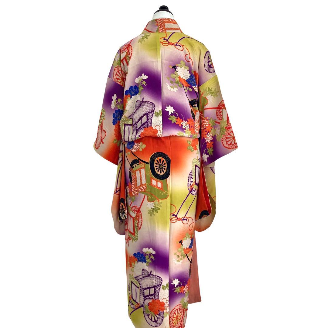 ジュニア　アンティーク　子供着物　七五三　十三詣り　袴　NO14