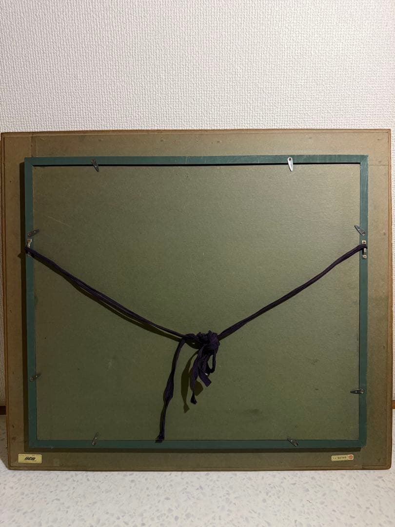 【紅薔薇】肉筆油彩画　作者不詳