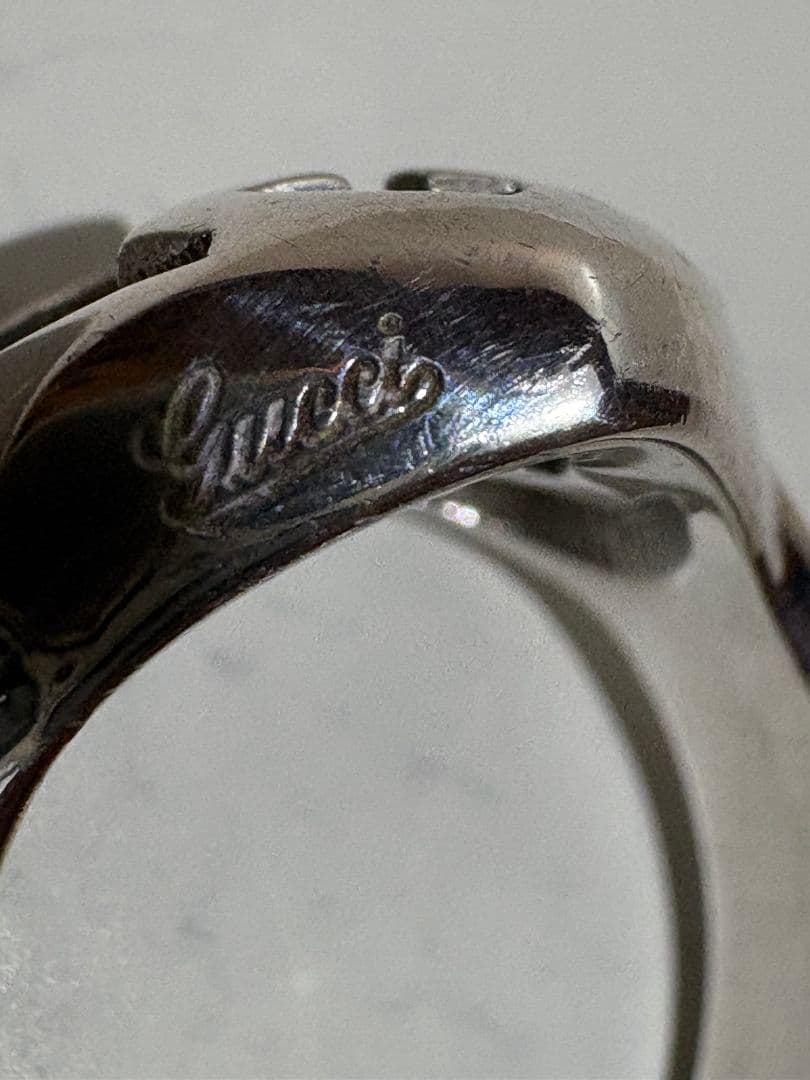 GUCCI インターロッキングラブリーハート 刻印サイズ:11号【箱/ポーチ付】