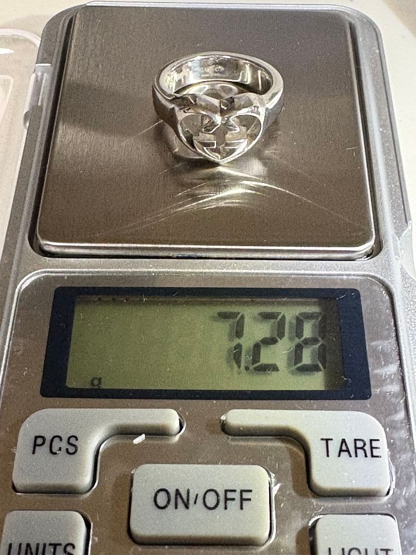 GUCCI インターロッキングラブリーハート 刻印サイズ:11号【箱/ポーチ付】