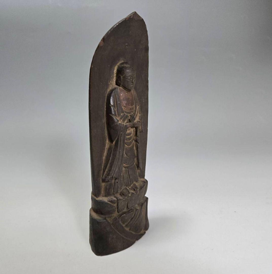 24-1276 薬師如来立像 木彫 仏像