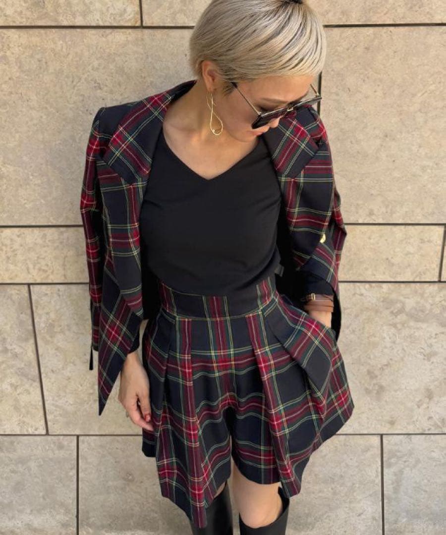 新作新品未使用タグ付き♡JENNE ジェンヌタータンチェックキュロット完売品！