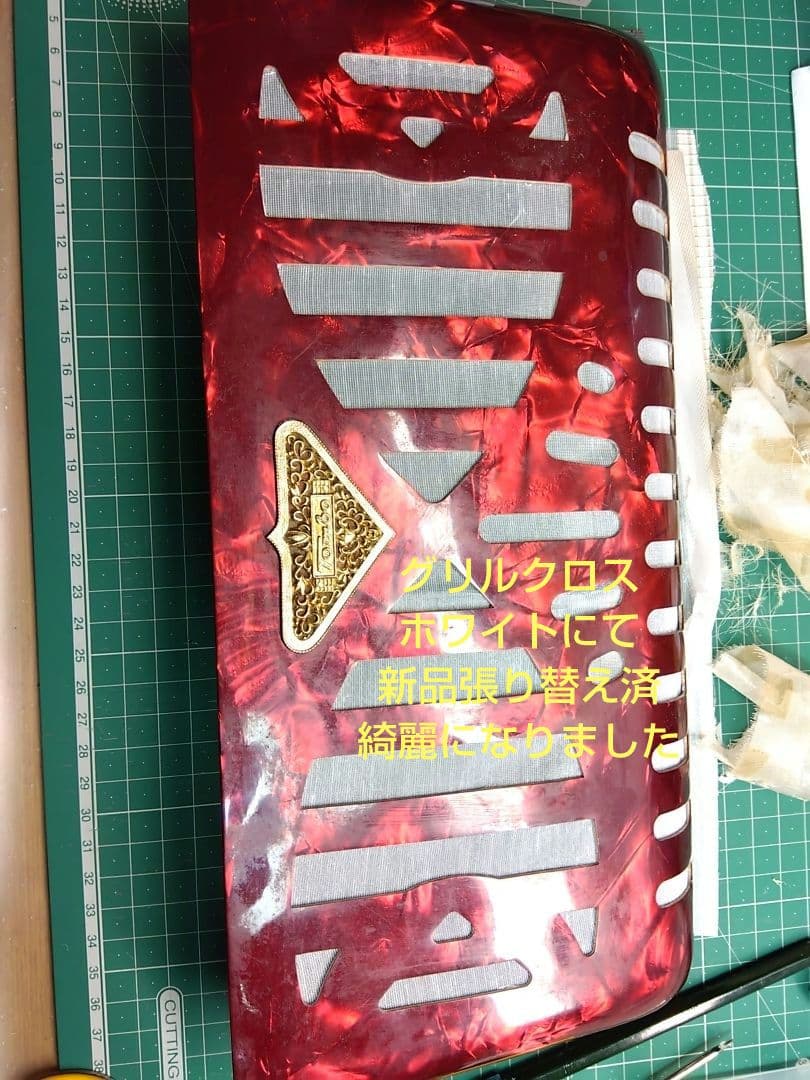 メンテ完了品】 トンボ アコーディオン No.28 赤（即演奏可）ケース付