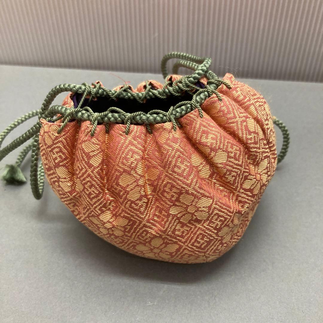 茶道具 茶入 立杭陶勝(たちくい)造 茶入袋(藤種緞子 造) S205TI