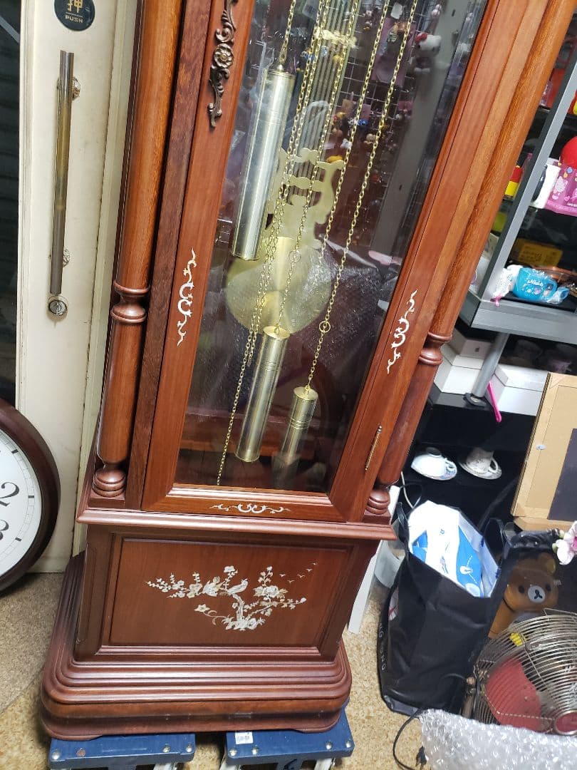 tempus fugit ホールクロック　柱時計