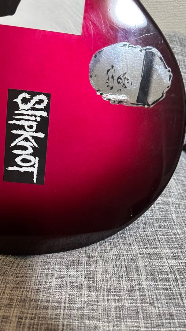 ぢ*い様 ジャンク　Aria Pro II PE-JR600 レッド ギター ケ