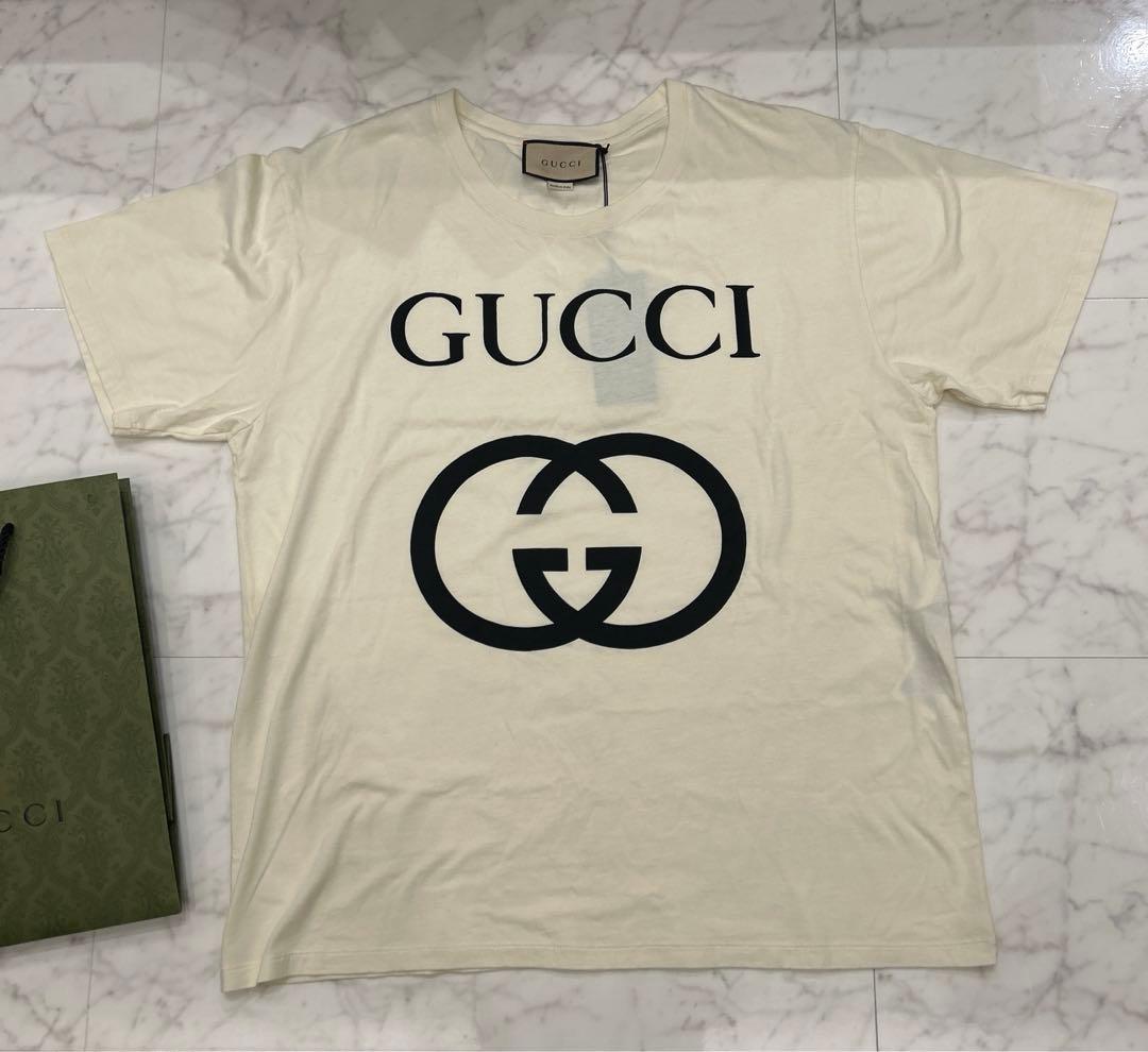 GUCCI インターロッキング Tシャツ XXL ホワイト