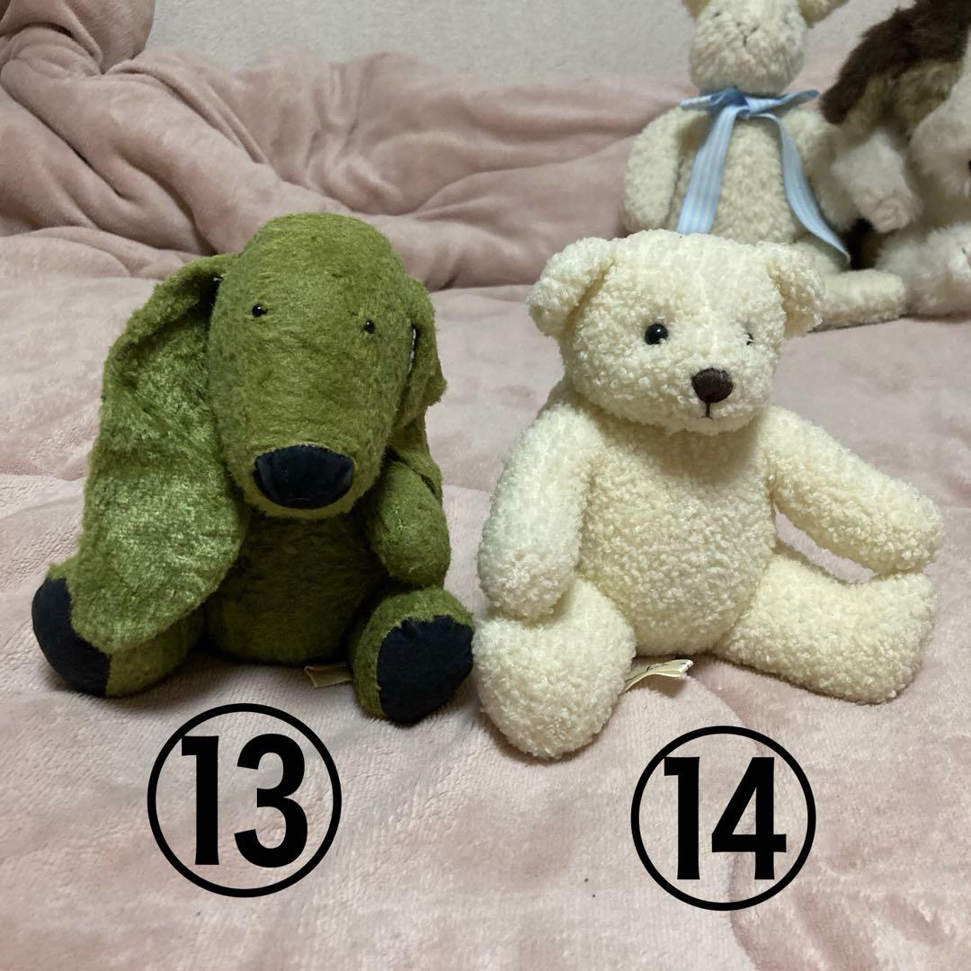 モンスイユ ワイワイぬいぐるみセット③ 16コ 中古品 バラ売り不可