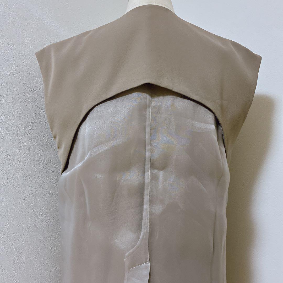 ANDRESDアンドレスド ニアナ カーキ バックシアージレセットアップドレス