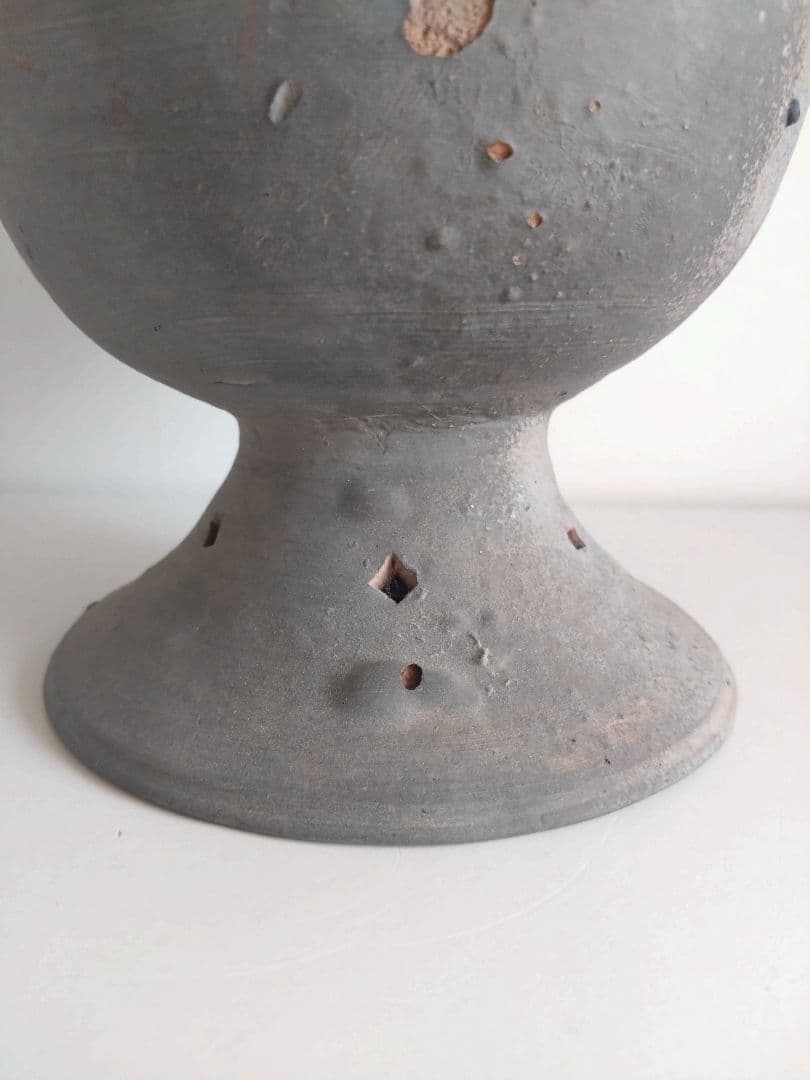 須恵器 高脚壺 古美術骨董古道具インテリア花入器オブジェ