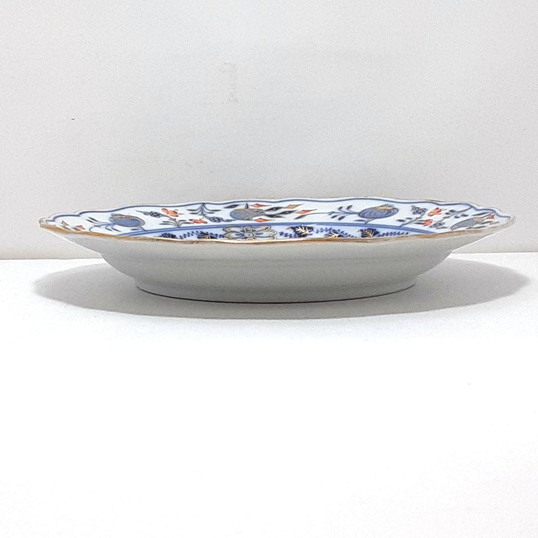 S144-1 オールドマイセン ボタン双剣 朱金オニオン プレート ma - メルカリ