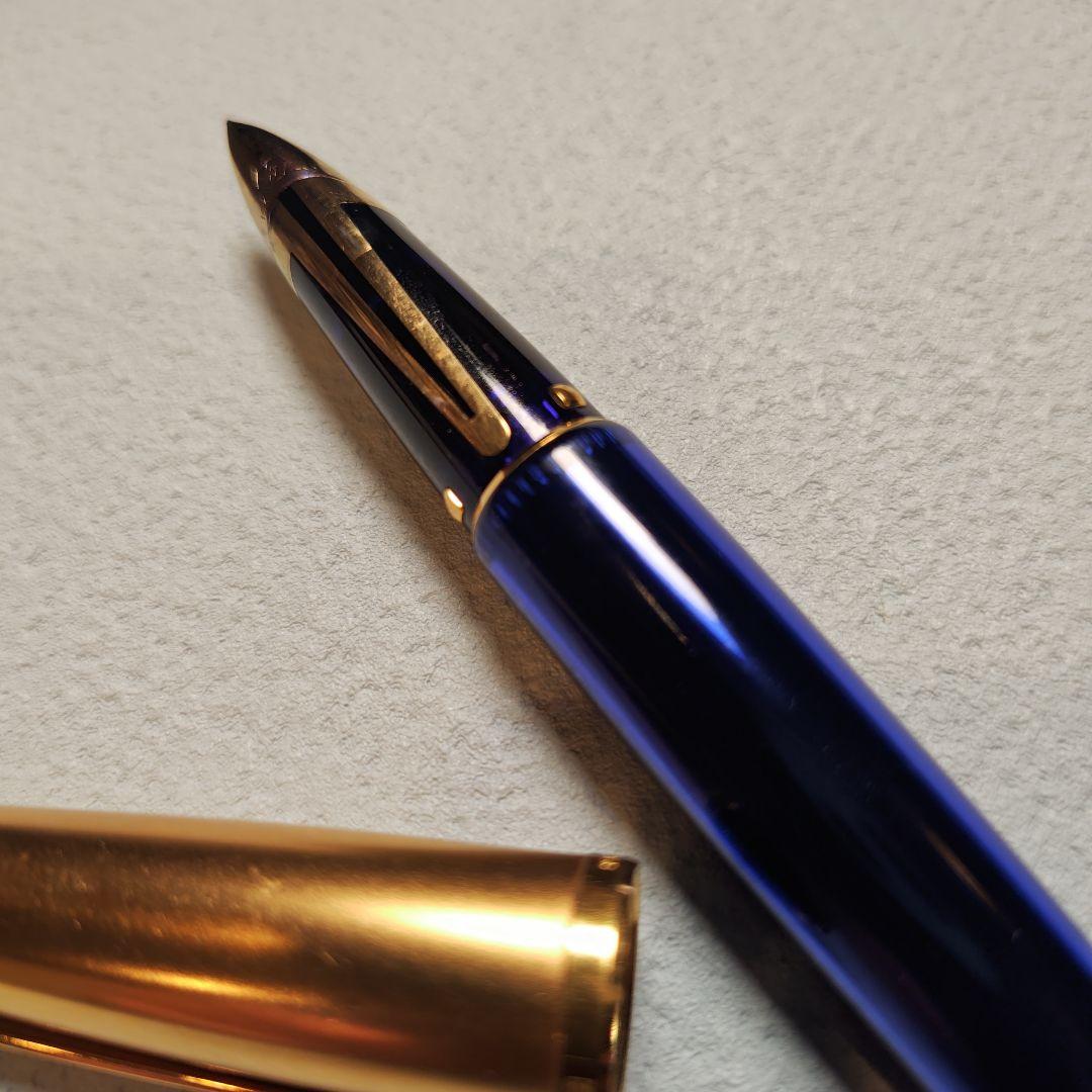 ウォーターマン　万年筆　エドソン　サファイアブルー　18Kペン先　中字