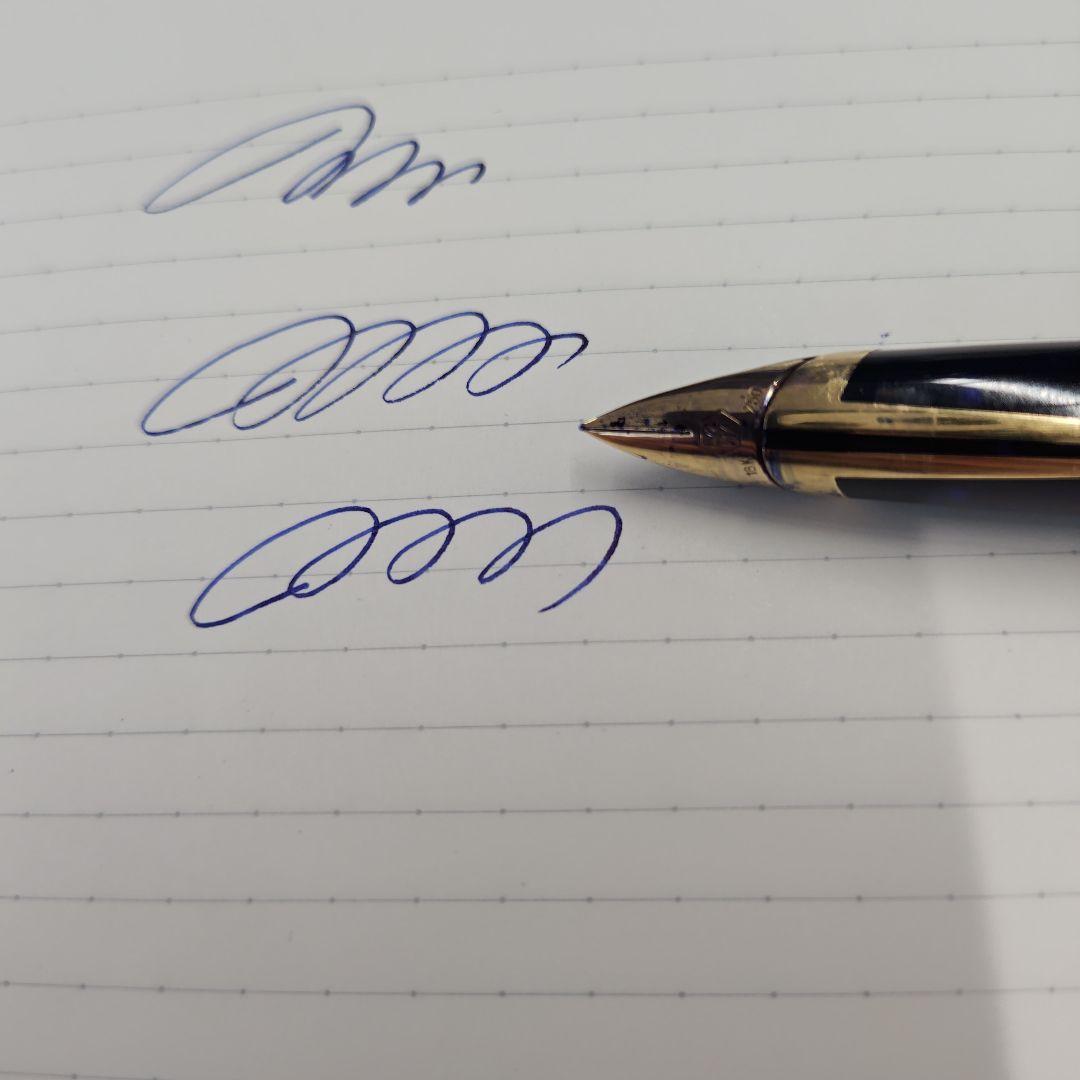 ウォーターマン　万年筆　エドソン　サファイアブルー　18Kペン先　中字