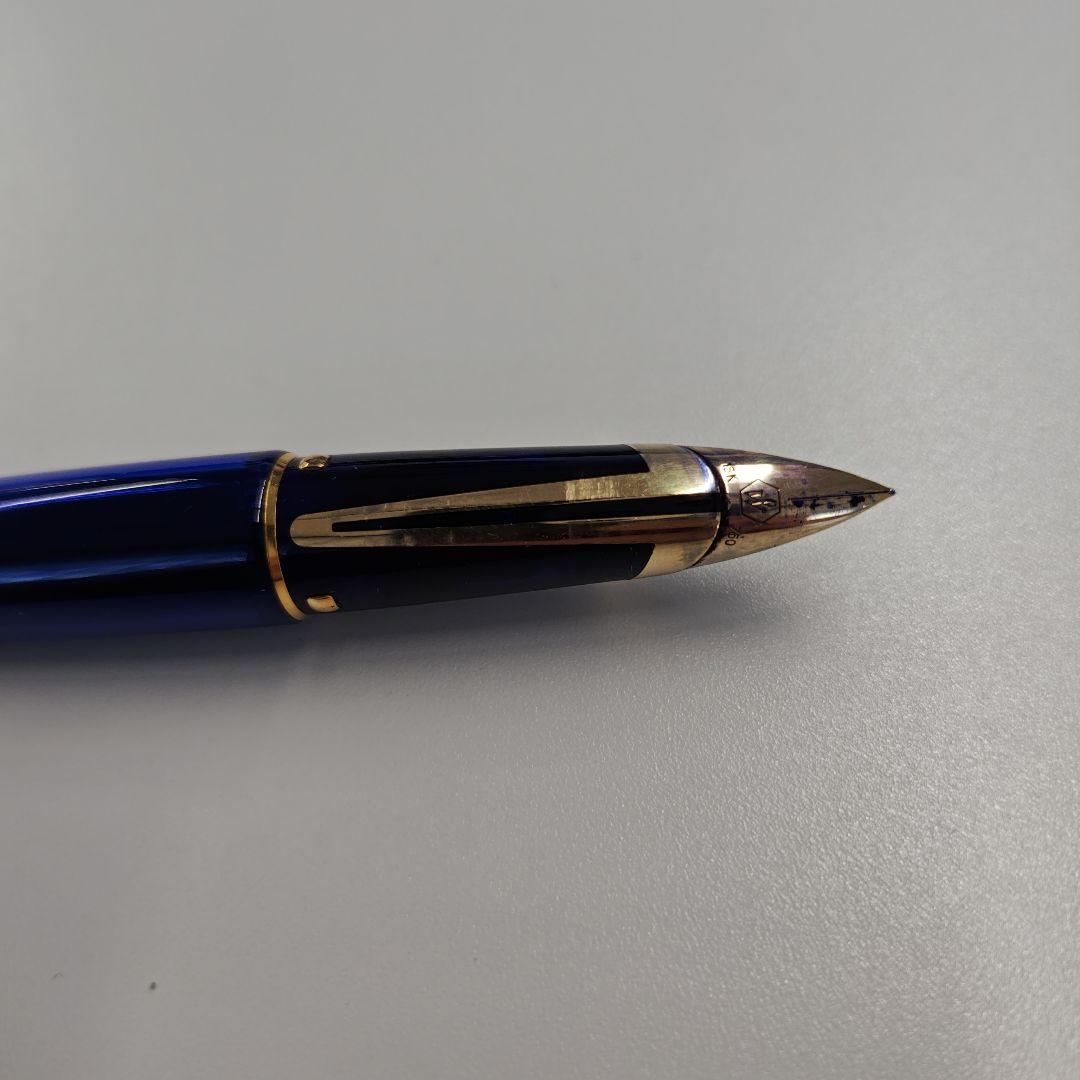 ウォーターマン　万年筆　エドソン　サファイアブルー　18Kペン先　中字