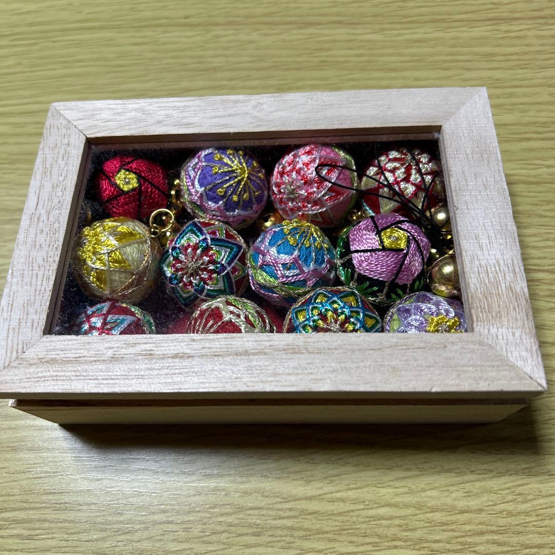 金沢華手毬と九谷焼名刺入れ 金沢華手毬と九谷焼名刺入れ