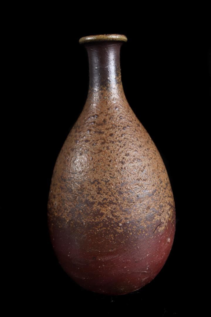 備前焼 人間国宝 伊勢崎淳 徳利形 花入 一輪 陶芸 - メルカリ