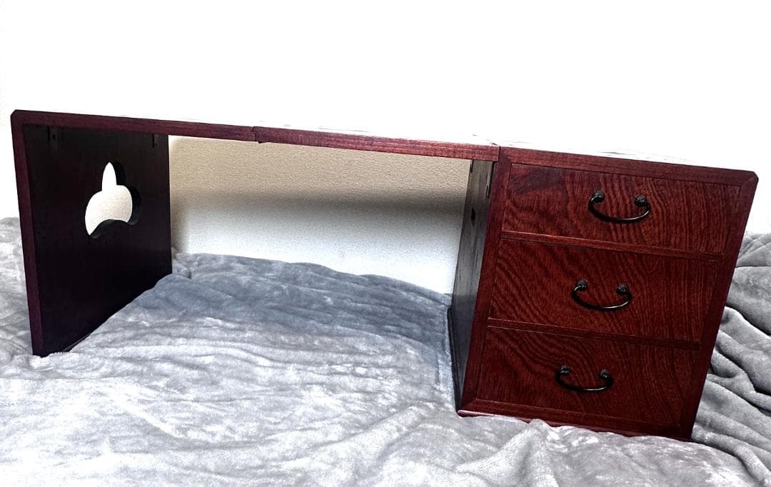 く*げ様 折り畳み式 文机 脇机 花台 小物置き 小物入れ アンティーク