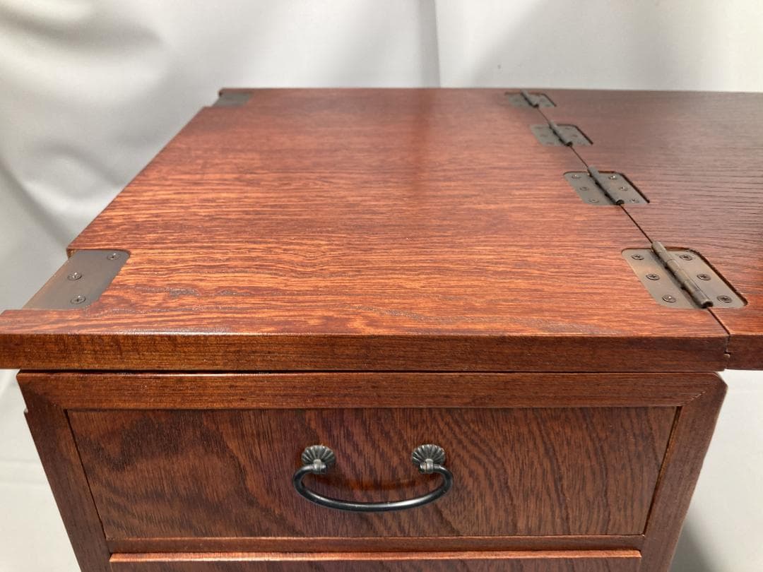 く*げ様 折り畳み式 文机 脇机 花台 小物置き 小物入れ アンティーク