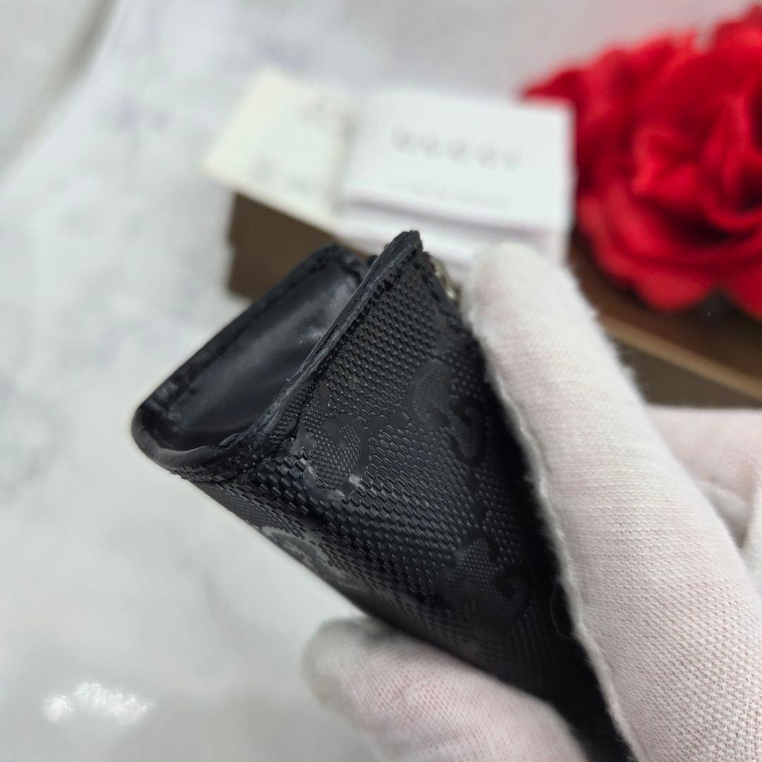 未使用に近い】 GUCCI ペンケース 筆箱 GG インプリメ ブラック 黒