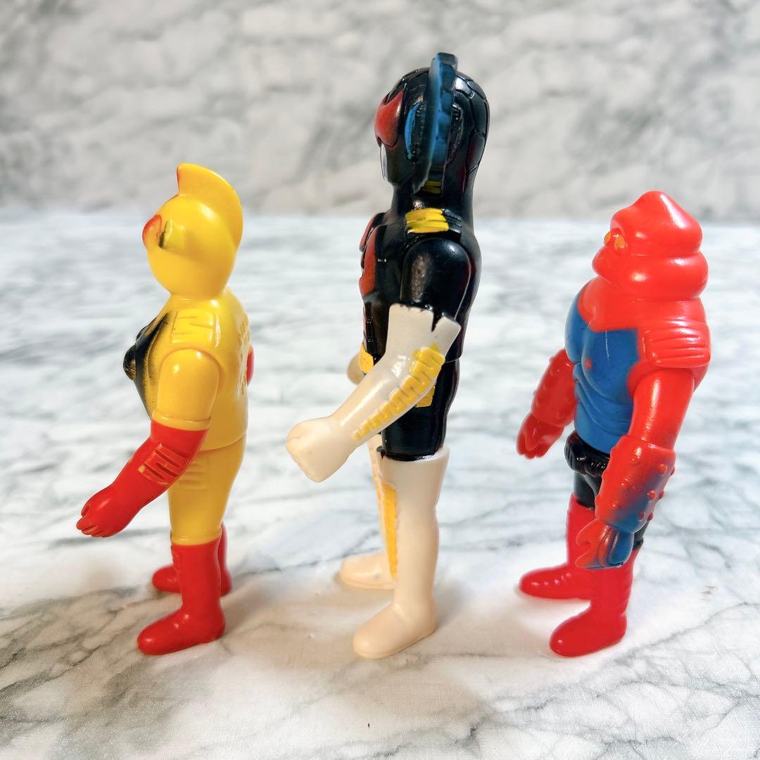 当時物 アクマイザー3 ザビタン イビル ガブラ セット ソフビ タカトク