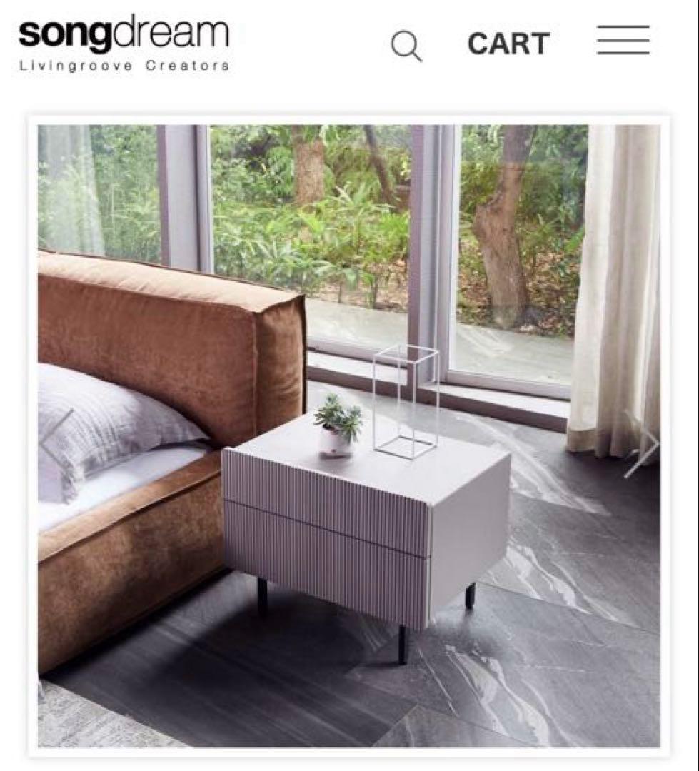 週末限定値下げ】【songdream】ナイトテーブル/ナイトスタンド 週末