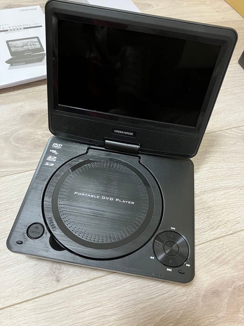美品】GREEN HOUSE dvdプレイヤー 7inches - メルカリ