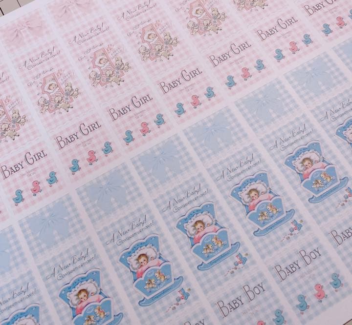 お裾分けファイル】babyロングタグ（上質紙）10シート