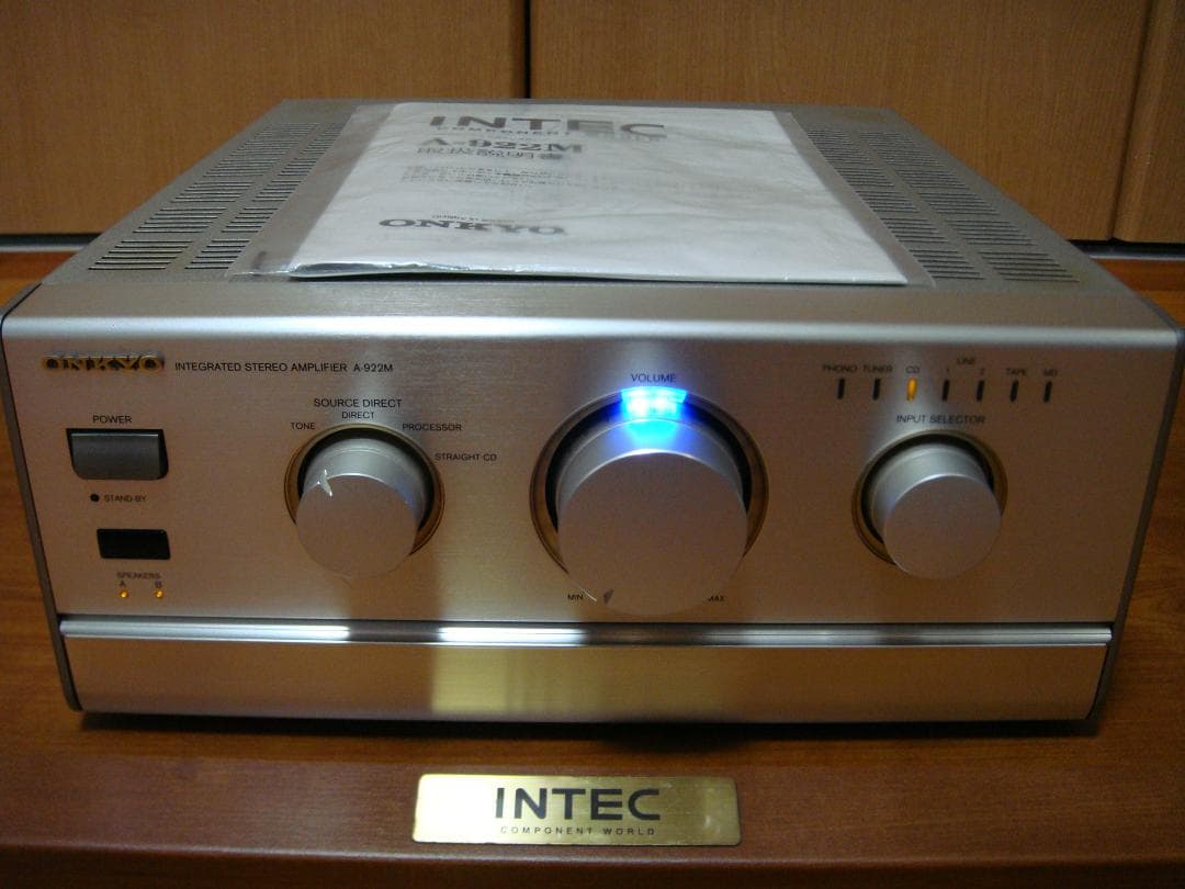 整備済 程度良 ONKYO オンキョー プリメインアンプ A-922M 取説付