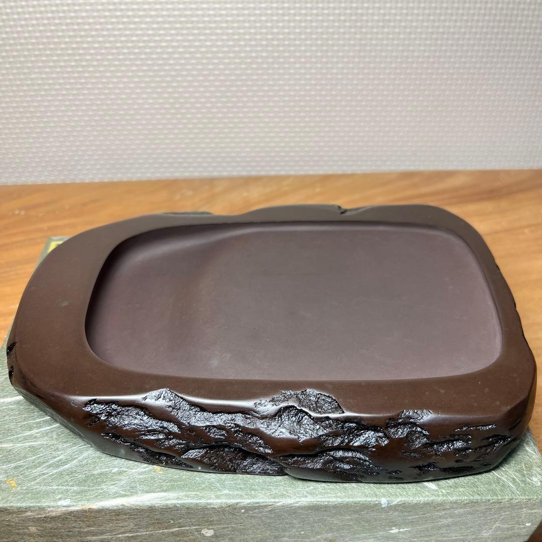 ⭕️赤間硯 野面硯 日本工芸会正会員 下井唯石 新品美品