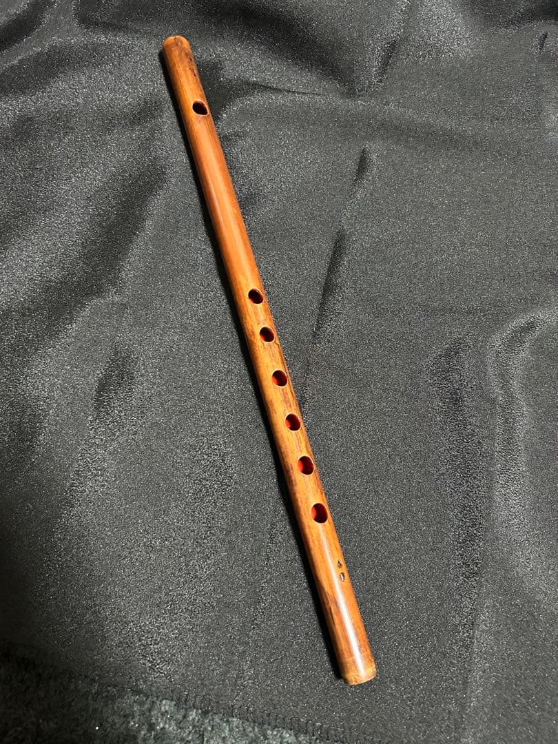 石見神楽を奏でる 父の手作り 篠笛 8-630 竹製 6穴 石見神楽