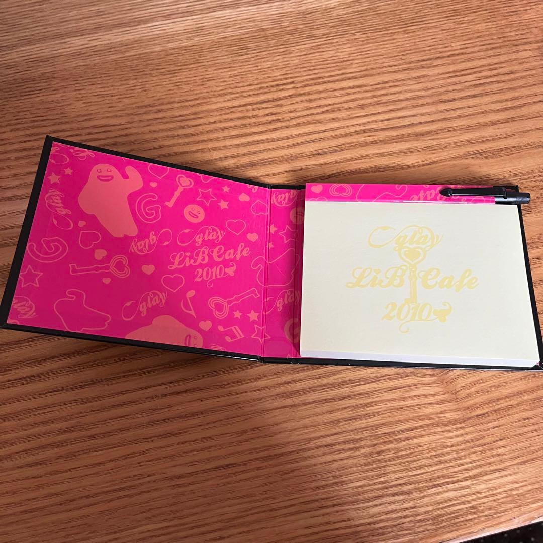 GLAY LiBカフェ　グッズ　付箋　ボールペン