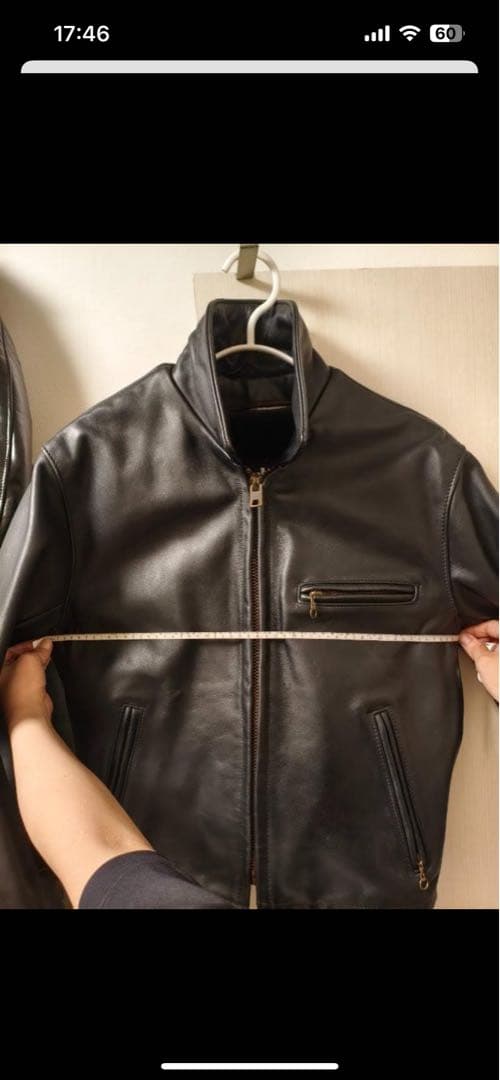 裏ボア付き】SCHOTT 革ジャン 38 AT101 裏ボア付き】SCHOTT 革ジャン