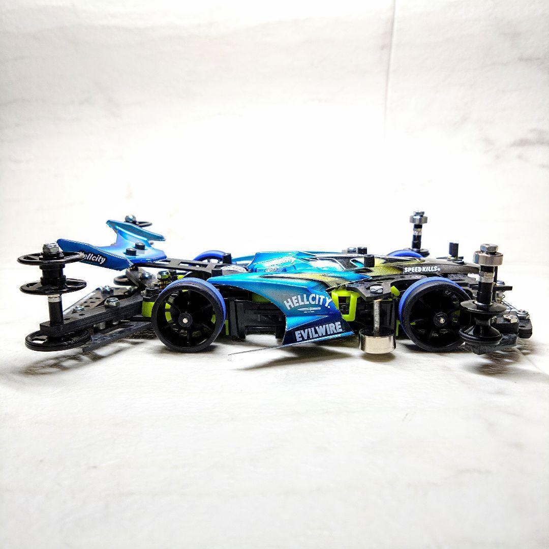 ミニ四駆 MSフレキ アバンテMK.Ⅲ アズール 完成品 ミニ四駆アバンテMK3