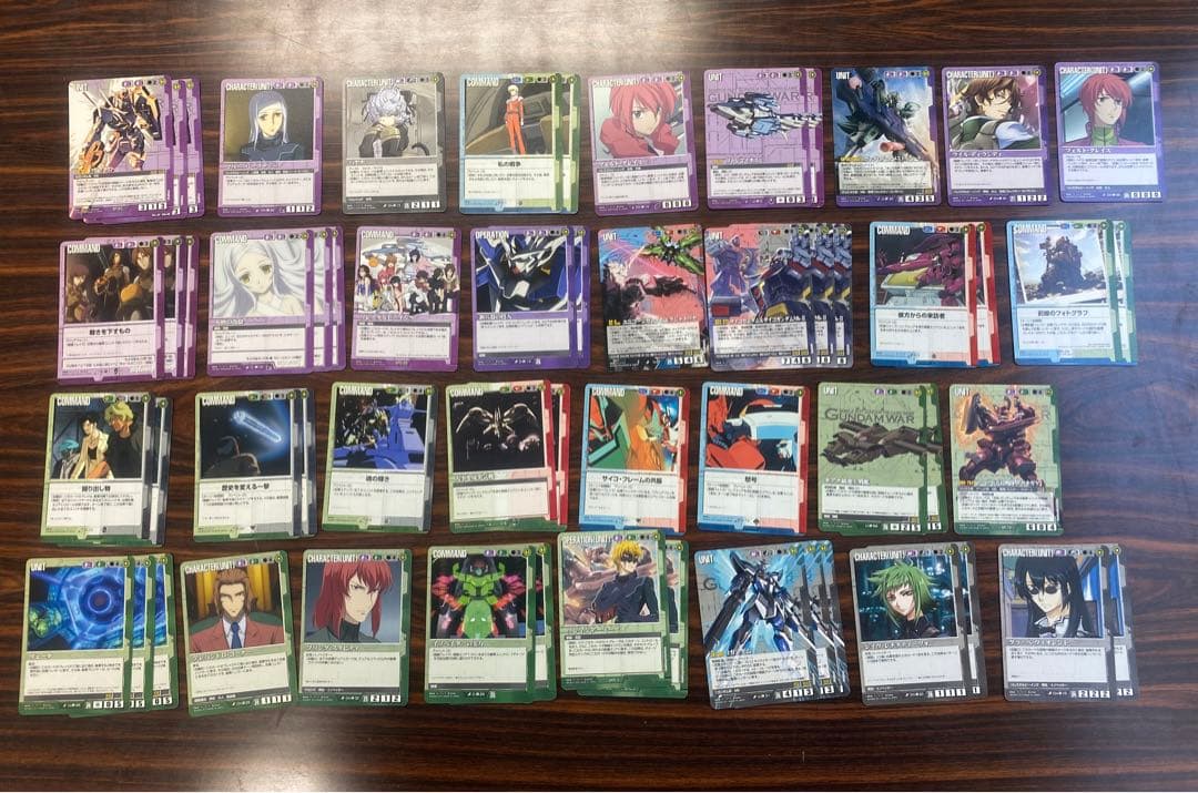 【一時値下げ】ガンダムウォー　三色デッキ(優良レア・コモン・プロモ、オマケ多数)