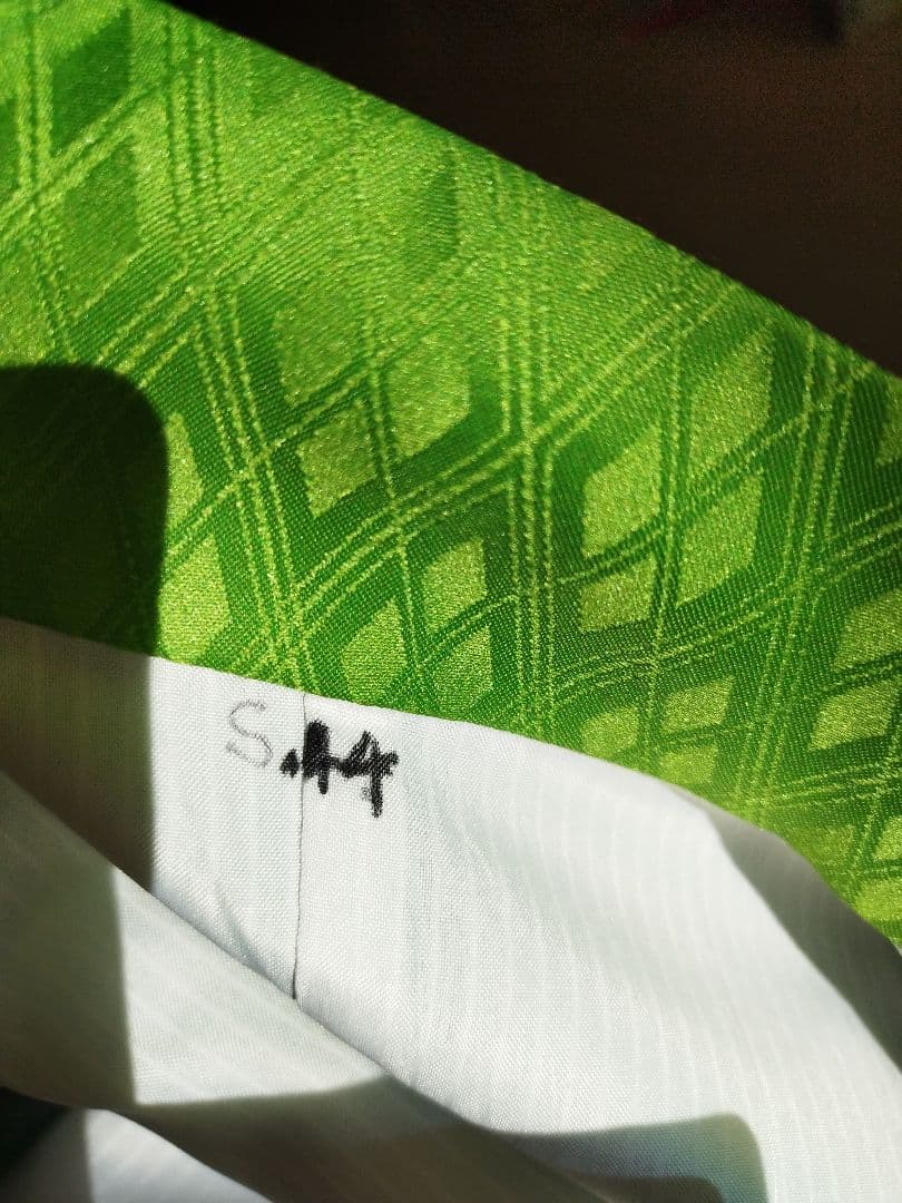 グリーン系の羽織りに金の袴が格好良い☆男の子七五三５歳