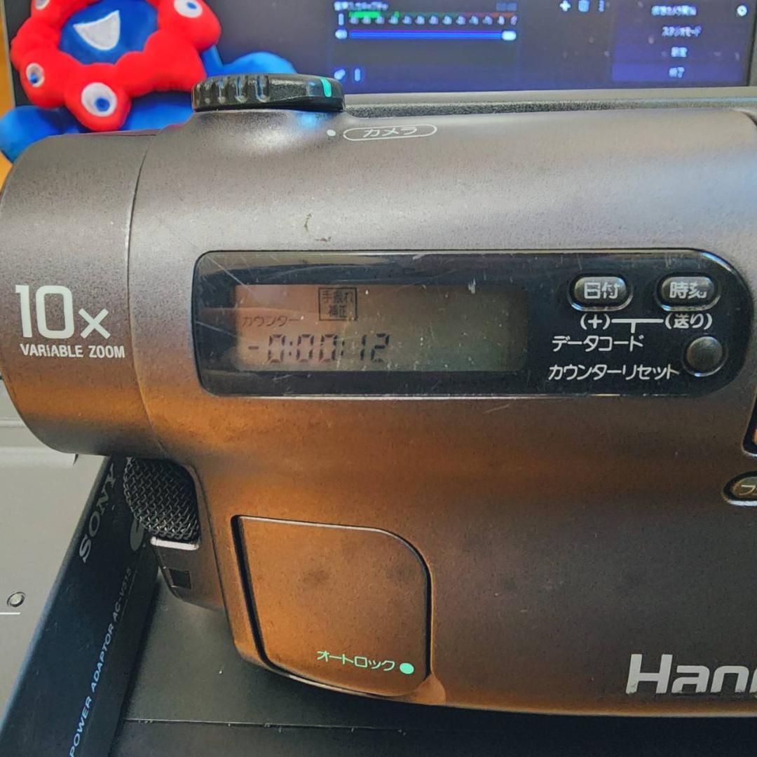 【動作確認済】高画質 Hi8 8ミリ ビデオカメラ SONY ACアダプタセット