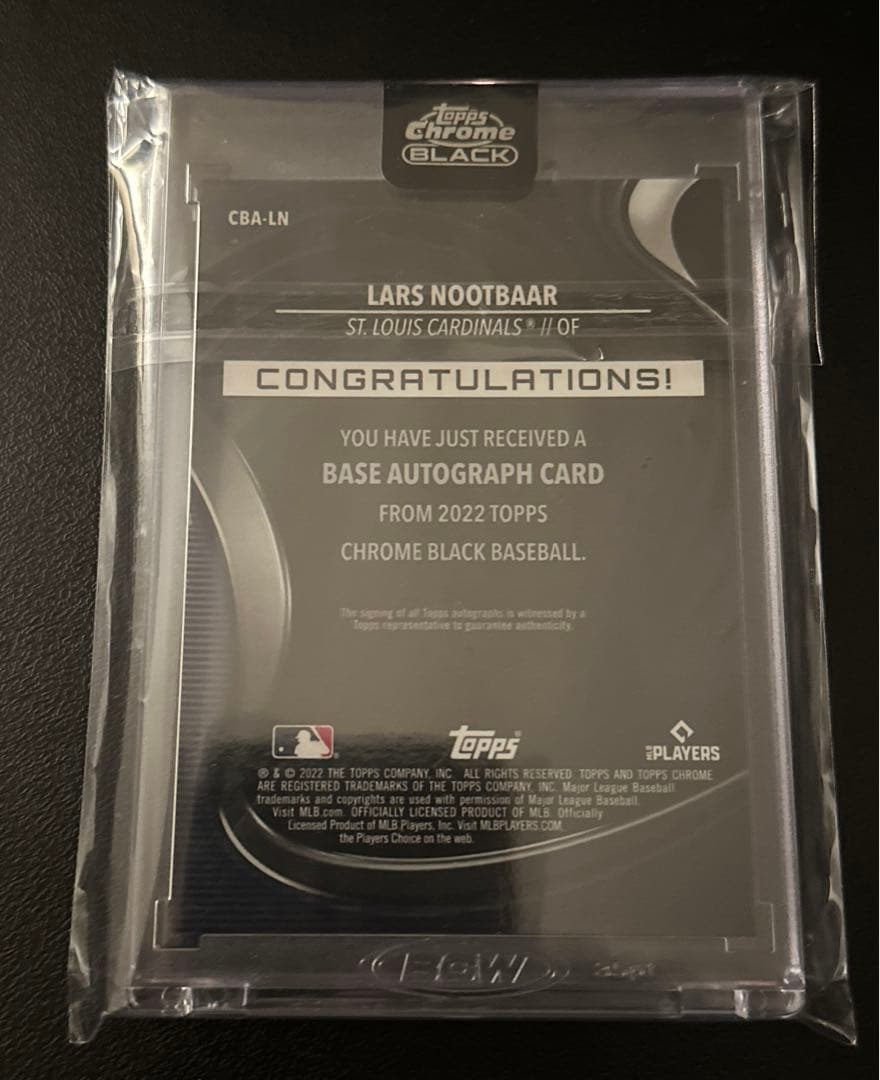 2022 Topps Chrome Black Auto ヌートバー RC