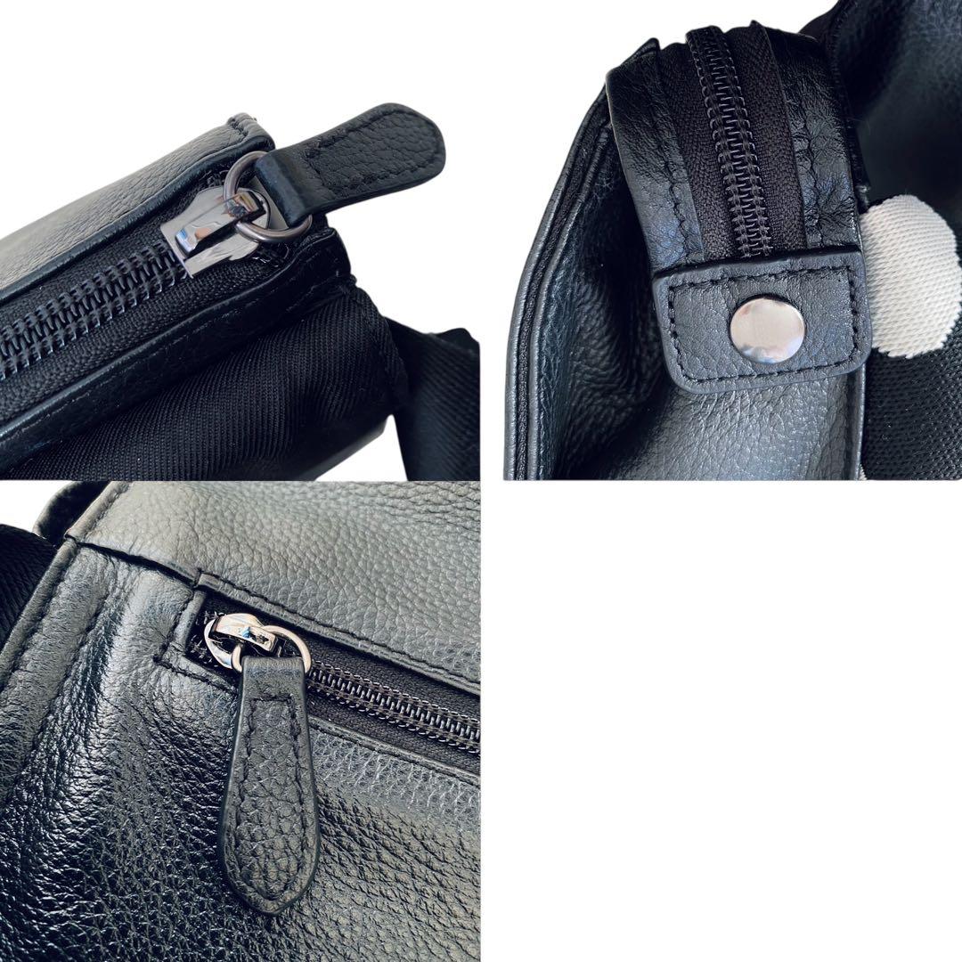 ear イアパピヨネ【美品】ダルメシアン ワイド ショルダーバッグ