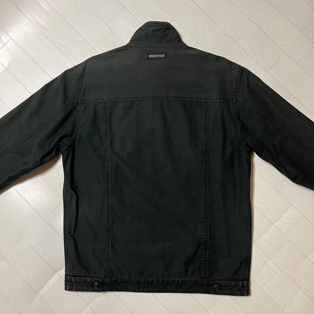 フェード ネイバーフッド レタリング刺繍 スウィングトップ コットンジャケット