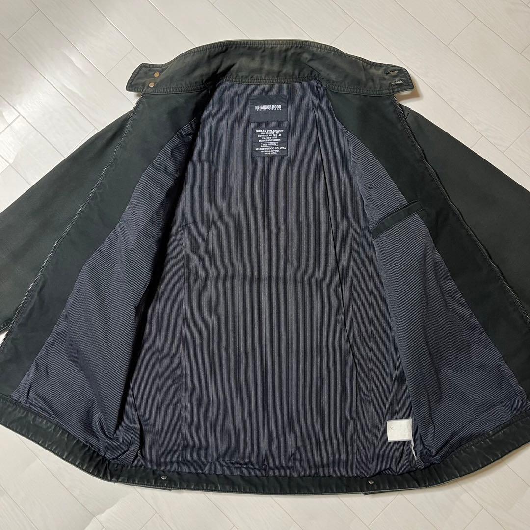 フェード ネイバーフッド レタリング刺繍 スウィングトップ コットンジャケット