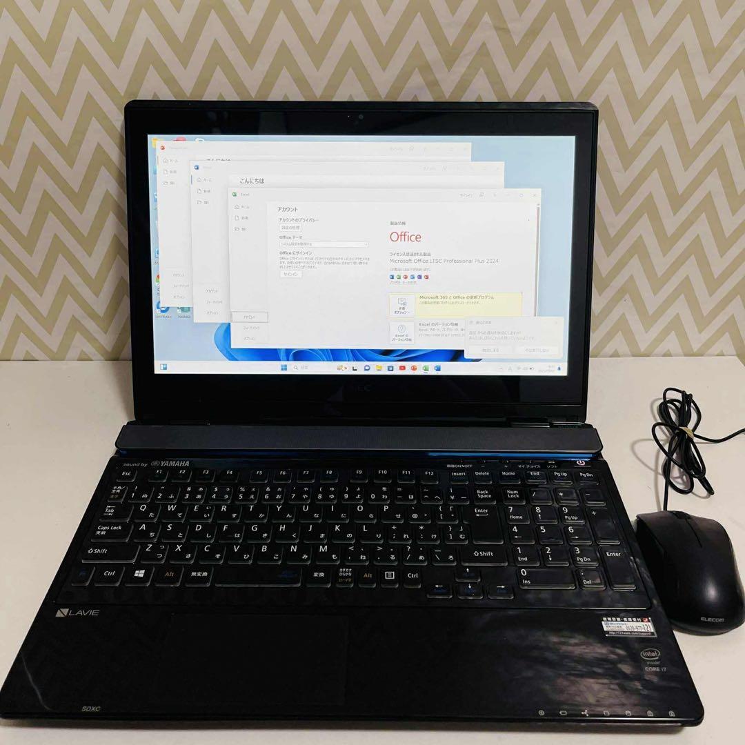 T388 NECノートパソコンi7メモリ8Gサクサク動くWindows11