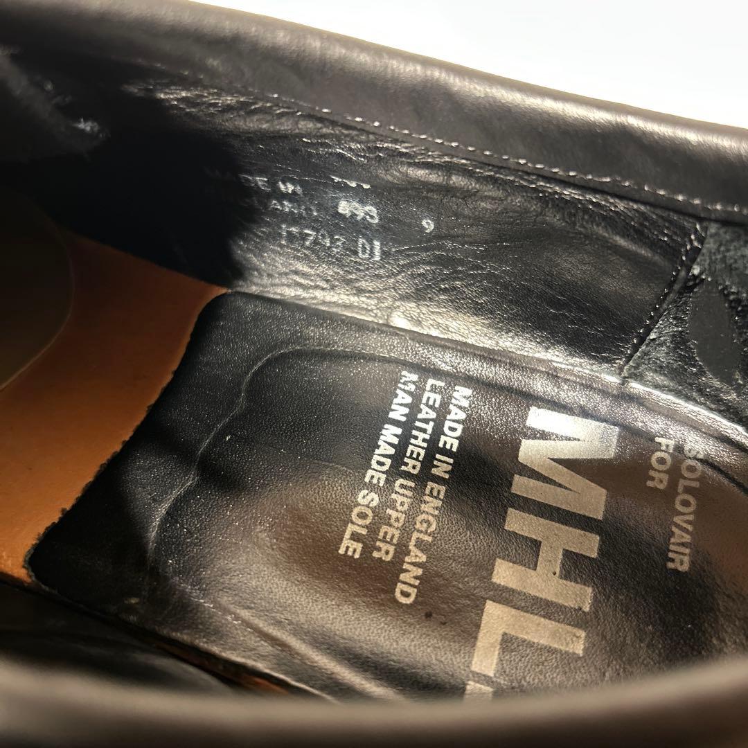 solovair MHL. ブラック レザーシューズ チロリアン ソロヴェアー