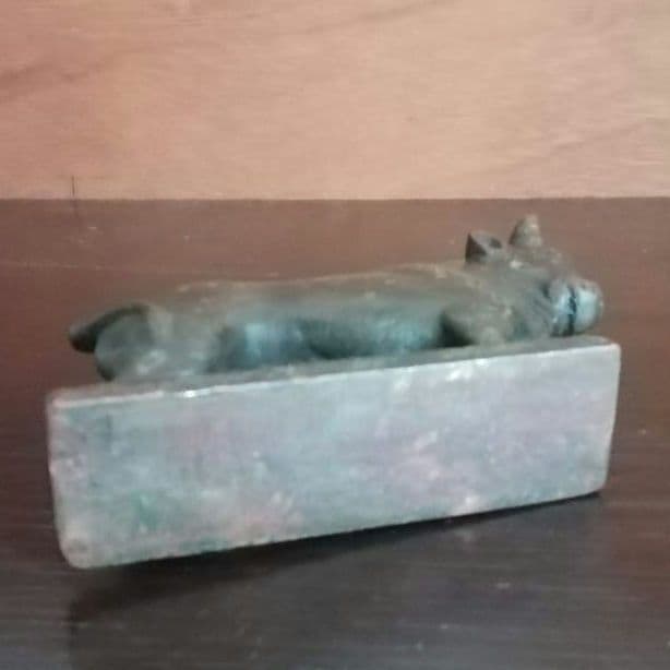 逸品　青銅製のミノア文明の雄牛　ギリシャクレタ島 　宇宙エネルギー　生と死の力