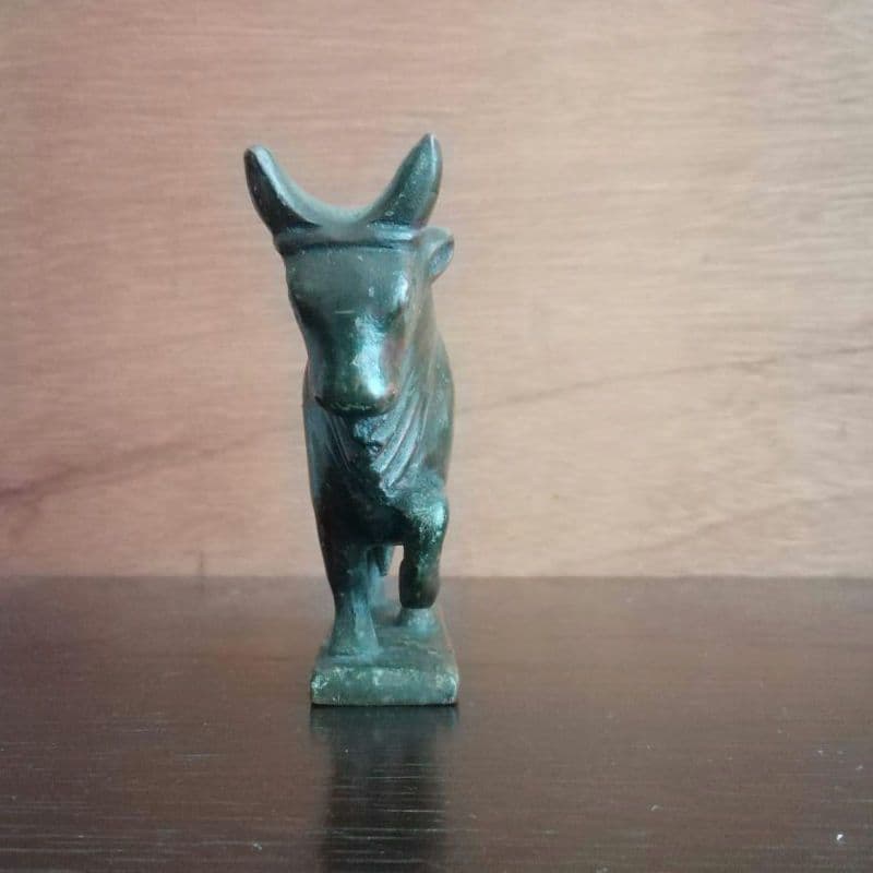 逸品　青銅製のミノア文明の雄牛　ギリシャクレタ島 　宇宙エネルギー　生と死の力