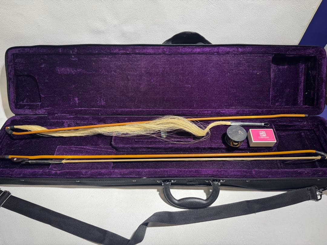 古月琴坊 紅木 二胡 ニシキヘビ皮 ER-400 セミハードケース付