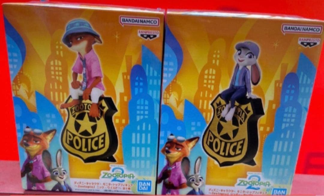 ズートピア2 ズートピア モニタートップフィギュア ジュディ ニック 2