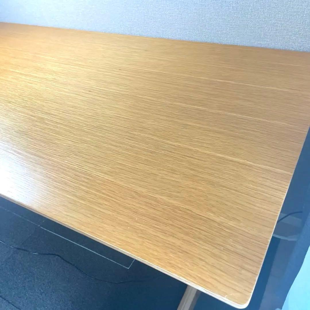 【完成形】無印良品 リビングでもダイニングでもつかえるテーブル　オーク材