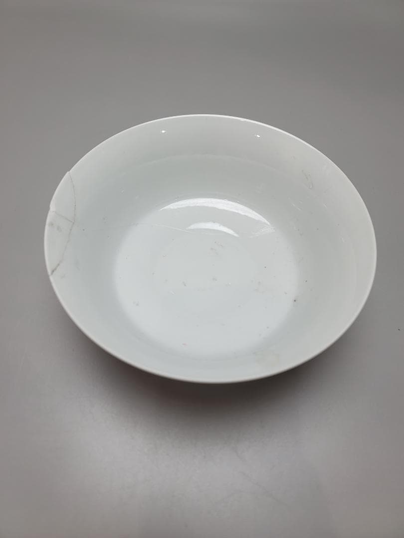 中国 色絵 桜模様 鉢 康熙年製 茶道具 修理あり