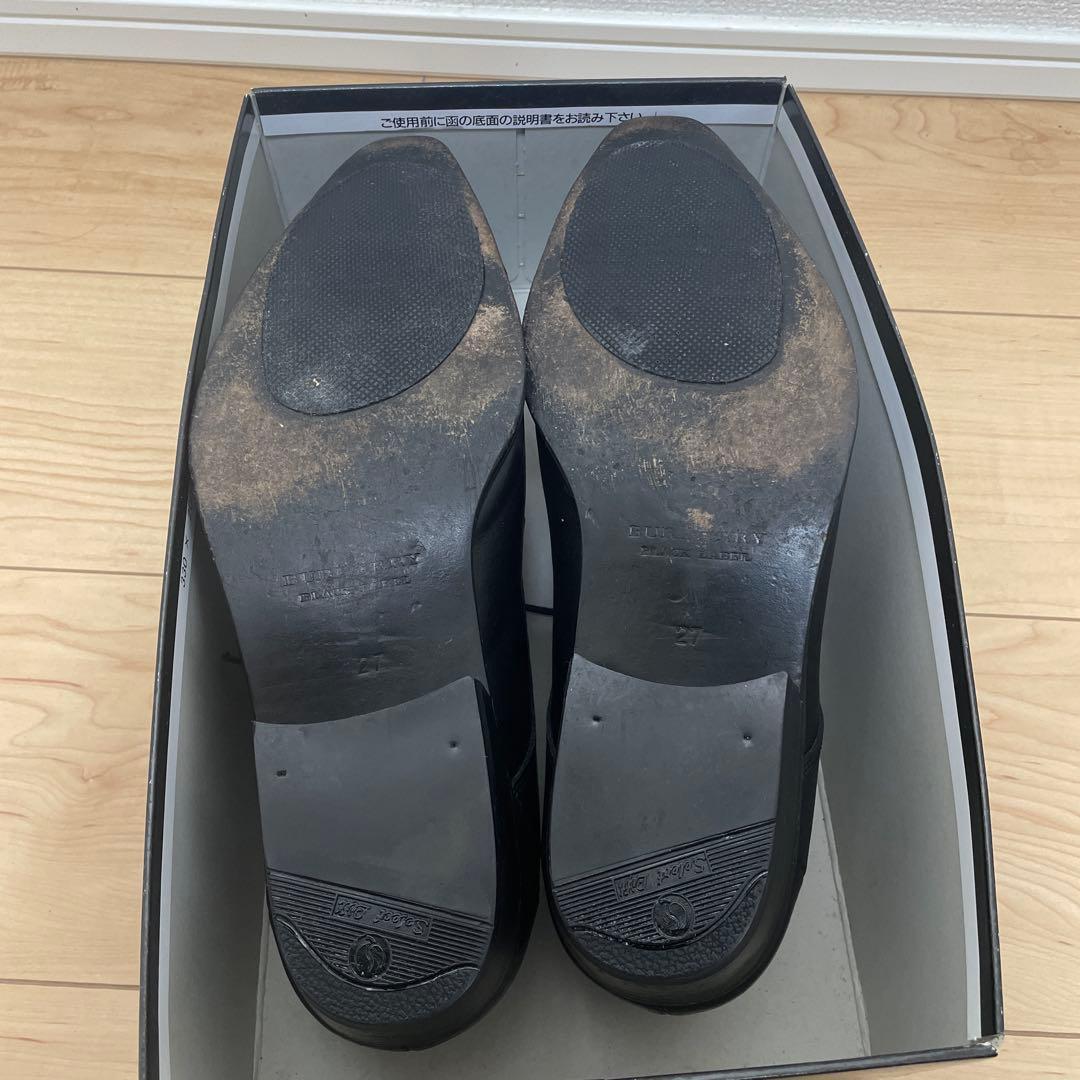 バーバリー　ブラックレーベル　牛革　革靴