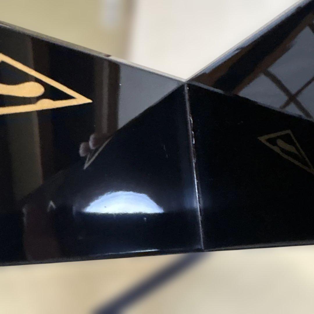 【茶道具】田中表阿弥造　鱗鶴蒔絵　炉縁（共箱）